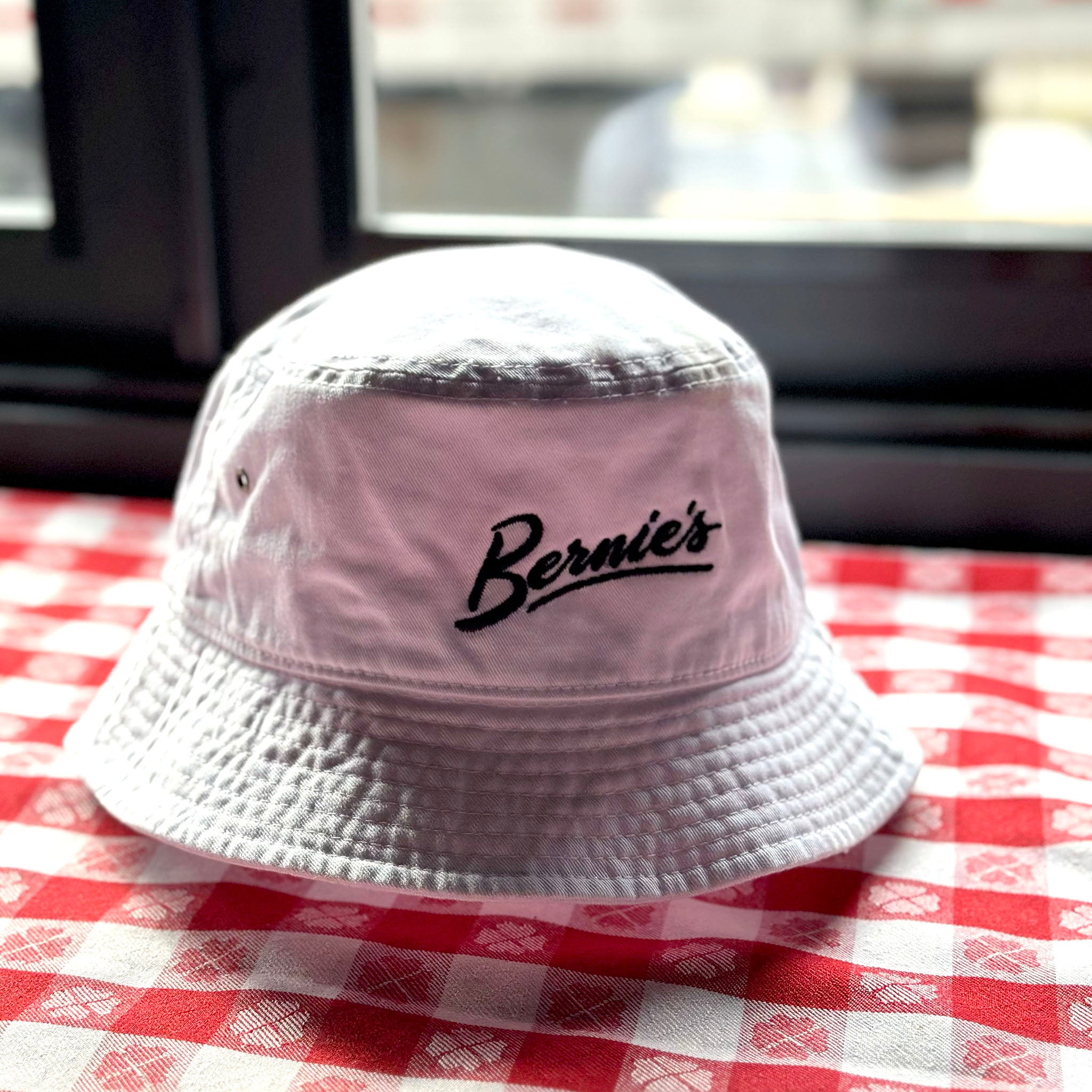Bernie's White Bucket Hat
