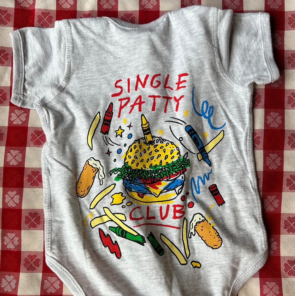 Bernie's Baby Onesie, Light Heather Grey